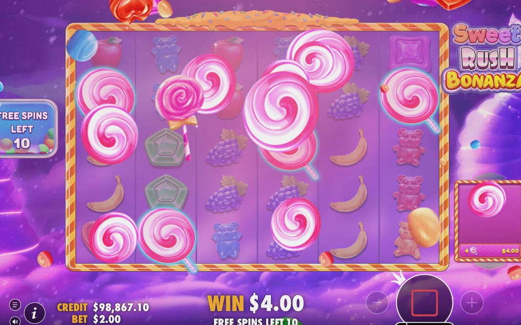 Free Spins round running on the 6x5 grid