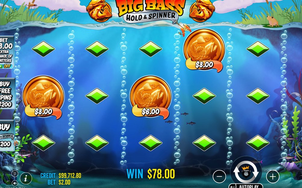 Win screen showing the total paid at round end