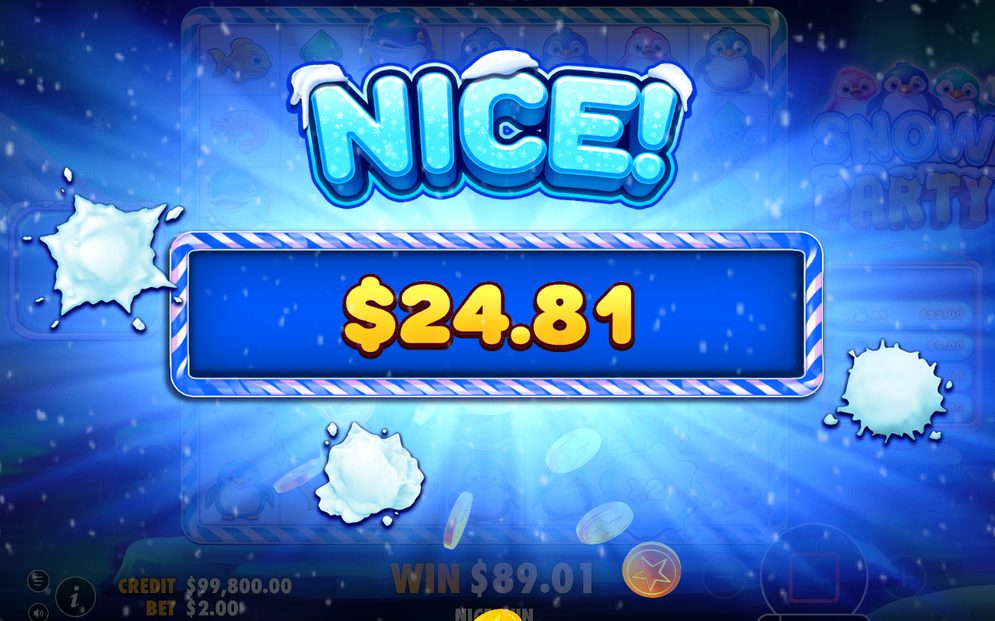 Win screen showing a cluster win with WILD multipliers